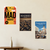 Vintage Baggage Tags — 3 Poster Set — MAD Madrid Airport, Madrid España Skyline, Puerta del Sol — 12x18 Inch | Made in USA