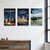 Madrid Travel Posters — 3 Poster Set — Madrid España, Plaza Puerta del Sol, Parque El Retiro — 12x18 Inch | Made in USA