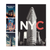New York City Landmarks — 4 Poster Set — Brooklyn Bridge, Times Square, Chrysler Building, Flatiron Building — 12x18 Inch | Made in USA