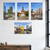 Milan Italy Landmarks — 4 Poster Set — Piazza Gae Aulenti, Castello Sforzesco, Fondazione Prada, Piazza del Duomo — 12x18 Inch | Made in USA