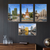 Milan Italy Landmarks — 4 Poster Set — Piazza Gae Aulenti, Castello Sforzesco, Fondazione Prada, Piazza del Duomo — 12x18 Inch | Made in USA