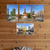 Milan Italy Landmarks — 4 Poster Set — Piazza Gae Aulenti, Castello Sforzesco, Fondazione Prada, Piazza del Duomo — 12x18 Inch | Made in USA