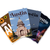 Austin Texas — 4 Poster Set — AUS Airport Tag, 6th Street, Congress Avenue Bridge Bats, State Capitol — 12x18 Inch | Made in USA