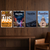 Austin Texas — 4 Poster Set — AUS Airport Tag, 6th Street, Congress Avenue Bridge Bats, State Capitol — 12x18 Inch | Made in USA
