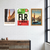 Vintage Travel Italy — 3 Poster Set — Firenze Florence, FLR Florence, Venice — 12x18 Inch | Made in USA