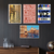 Venice Italy Travel — 4 Poster Set — Grand Canal, Venise Et Le Lido, Vintage Signs, VCE Airport Tag — 12x18 Inch | Made in USA