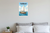 Sailboat Illustrated Sea Ocean Scene 12"x18" US Made Poster