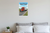 Semi Truck Roadway Vehicle Transportation 12"x18" US Made Poster