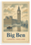 Big Ben London England Vintage Travel 12"x18" US Made Poster