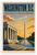 Washington D.C. Lincoln Memorial Washington Monument Vintage Travel 12x18 US Made Poster