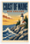 Coast of Maine New England Vintage Travel 12"x18" US Made Poster