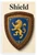 Shield Medieval Heraldic Lion Crest 12"x18" US Made Poster