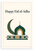Happy Eid al-Adha Islamic Crescent Mosque 12x18 US Made Poster