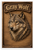 Gray Wolf Carved Wood Wildlife Nature 12"x18" US Made Poster