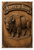 American Bison Rustic Carved Wood Wildlife 12"x18" US Made Poster