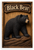 Black Bear Wood Carved Wildlife Nature 12"x18" US Made Poster