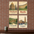 England Travel Destinations — 4 Poster Set — Oxford, Bath, Cotswolds, London — 12x18 Inch | Made in USA