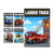 Emergency Vehicles — 5 Poster Set — Police Cruiser, Ambulance, Rescue Helicopter, Fire Engine, Ladder Truck — 12x18 Inch | Made in USA | Child's Bedroom Decor