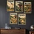 Vintage Camp Signs — 5 Poster Set — Flagpole, Cabins, Mess Hall, Animal Husbandry, Rocketry — 12x18 Inch | Made in USA
