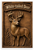 Wildlife Carved-Wood-Look — 4 Poster Set — White-Tailed Deer, Red Fox, Snowshoe Hare, Wild Mustang — 12x18 Inch | Made in USA