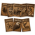 Rustic Carved Wood Wildlife — 8 Poster Set — American Bison, Pronghorn, Cougar, Gray Wolf, Coyote, Elk, Grizzly Bear, Bald Eagle — 12x18 Inch | Made in USA