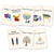 Jewish Holidays — 8 Poster Set — Happy Purim, Chag Sameach, Happy Simchat Torah, Shanah Tovah Rosh Hashanah, Happy Passover, G'mar Chatimah Tovah, Happy Hanukkah and more — 12x18 Inch | Made in USA