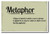 Metaphor - NEW Language Arts Classroom Poster