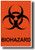 Biohazard Symbol - Orange Background