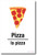 La Pizza - Pizza In Spanish - NEW Foreign Language Educational Classroom POSTER