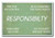 Responsibility - NEW Classroom Motivational Poster