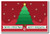 Merry Christmas & Happy Holidays Christmas Tree and Snow Falling Holiday Poster