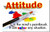 Attitude is the Mind's Paintbrush.  It can color any situation.