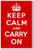 Keep Calm and Carry on - NEW Vintage Reprint Poster