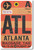 ATL - Atlanta Airport Tag - NEW World Travel Poster Print Gift