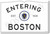  Entering Boston NEW World Travel Poster (tr577) road sign PosterEnvy
