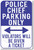 Police Chief Parking Violators Will Be Given a Ticket NEW Funny cop 5-0 POSTER (hu332)