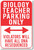 Biology Teacher Parking Only - NEW Humor Joke Poster (hu345)