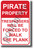 Pirate Property Trespassers Will Be Forced to Walk the Plank (Text) NEW Humor POSTER (hu399) swashbuckler jack sparrow