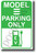 Tesla Model 3 Parking Only (Green) NEW Electric Vehicle Humor POSTER (hu400) Elon Musk