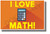 I Love Math! - NEW Fun Science &  Math POSTER