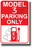 Tesla Model 3 Parking (Red) - NEW Electric Vehicle Humor Car POSTER