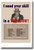 I Need Your Skill in a War Job - U.S. Army - Vintage WW2 Poster