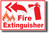 Fire Extinguisher Left - NEW Laboratory or Classroom Fire Safety POSTER