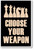 Choose Your Weapon Light Version - NEW chess POSTER