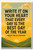 Write on your heart that every day is the best day of the year - Ralph Waldo Emerson - Inspirational Poster - 18 inch x 12 inch