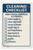 Cleaning checklist for high-touch surfaces and utensils - English Restaurant Kitchen Workplace Food Safety Employee sign poster - 18 inch x 12 inch