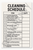 Cleaning schedule for high-touch surfaces and utensils Restaurant Kitchen Workplace Food Safety Employee sign poster - 18 inch x 12 inch