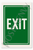 Safety and Emergency Signs Exit signs - English Poster - 18 inch x 12 inch
