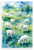 Cute Lambs Grazing Dreamy Pasture Watercolor 12x18 US Made Poster