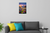 Majestic Butterfly Soaring Over Colorful Flower Meadow Sunset 12x18 US Made Poster
